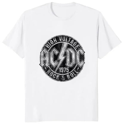 High Voltage 1975 White Black Unisex T-Shirts