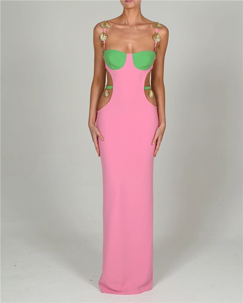 Red Carpet Ready Backless Maxi Dress