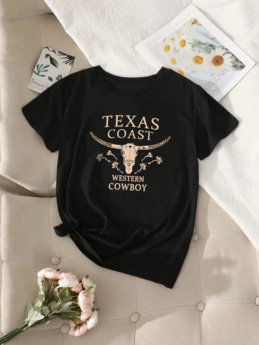 Western Cowboy Life Style Casual T-Shirts