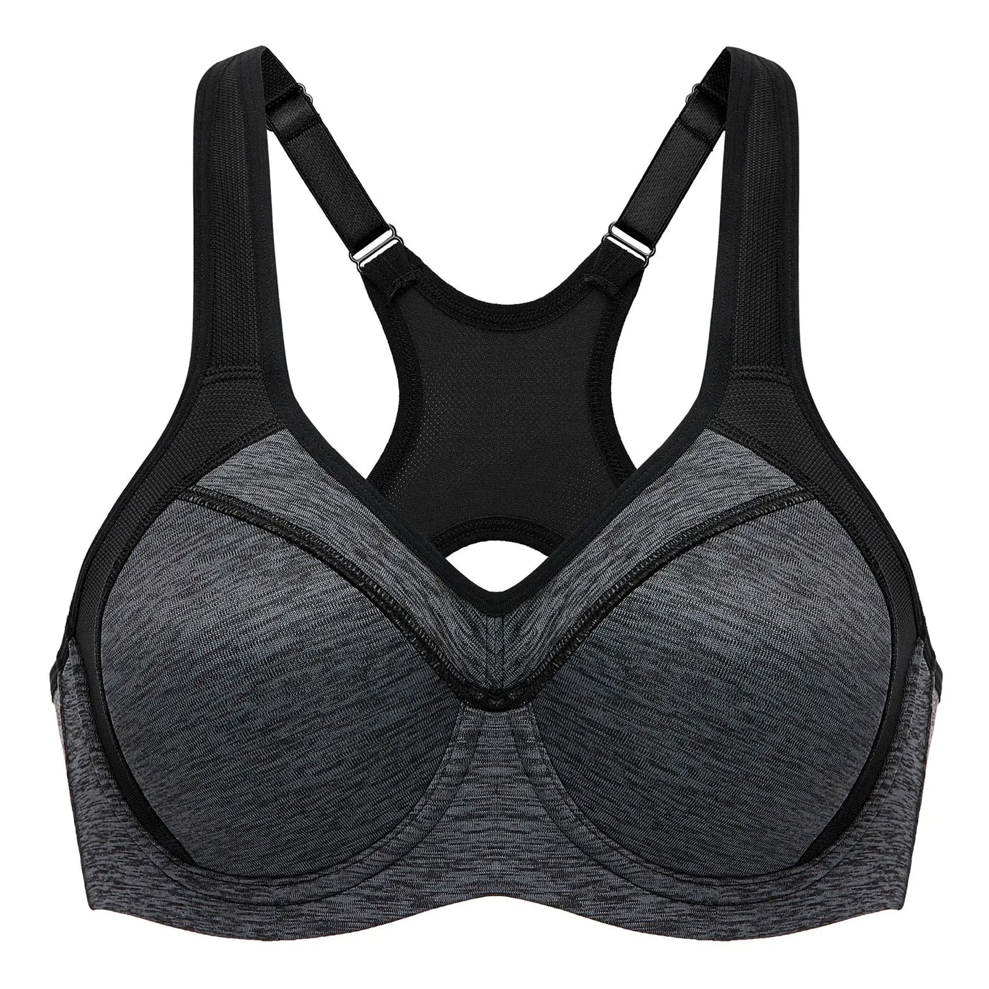 2025 High Impact Racerback Sports Bra for Women Push Up Full Support Shockproof Gym & Workout Activewear