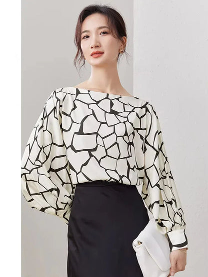 2025 Spring Women's Elegant Chiffon Blouse | High-Quality Lightweight Shirt for a Chic & Youthful Look