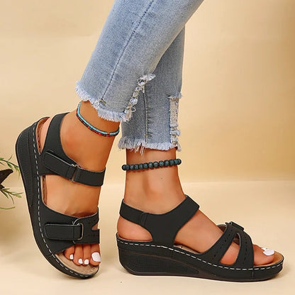 Free Walking Slip On Open Toe Style Soft Women Sandals