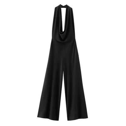 New Fashionable Style Hanging Neck Open Back Jumpsuit