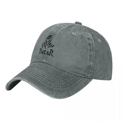 Off Road D-Dakares Racing Distressed Cotton Baseball Cap - Unisex Snapback Hat for Casual Outdoor Workouts & Gifts