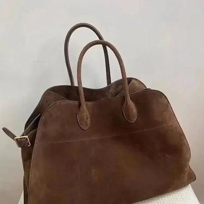 Vintage Top-Handle Bag for Women - High-End Large Capacity Autumn Winter Handbag