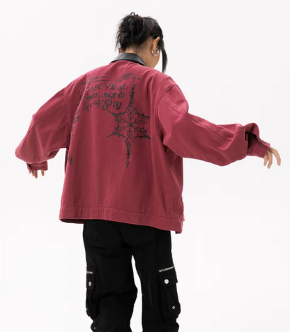 New Streetwear Fashion Red Bomber Jackets