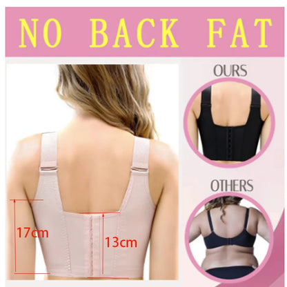 Reinforced Support Bra for Women Plus Size Coverage Back Fat Bras Deep Cup Support Posture Brassiere Sexy Lingerie