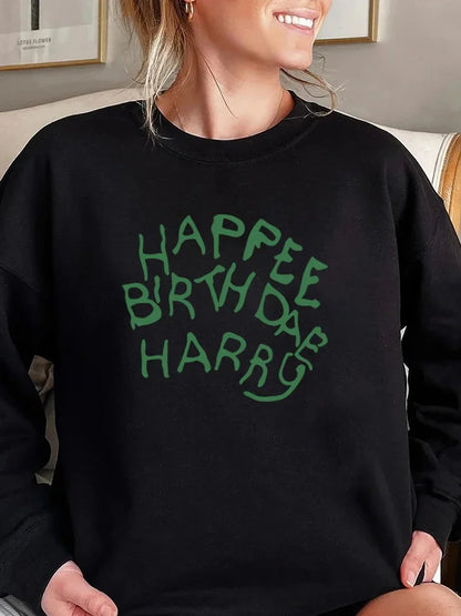 Happy Birthday Harry Sweatshirt Magic Wizard Sweater Wizard School Hoodie Unisex Long Sleeves Crewneck Sweatshirts