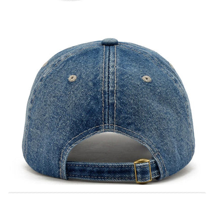 2025 Denim Baseball Cap – Unisex Embroidered Jeans Snapback Hat for Summer Sports & Hip Hop