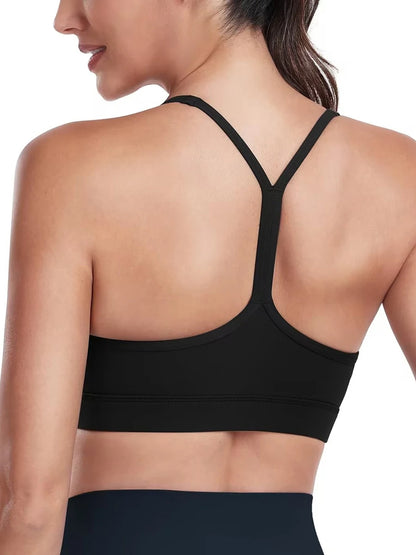 2025 Seamless High Impact Sports Bra for Women Cross Back Removable Pads Yoga & Workout Fitness Gymwear