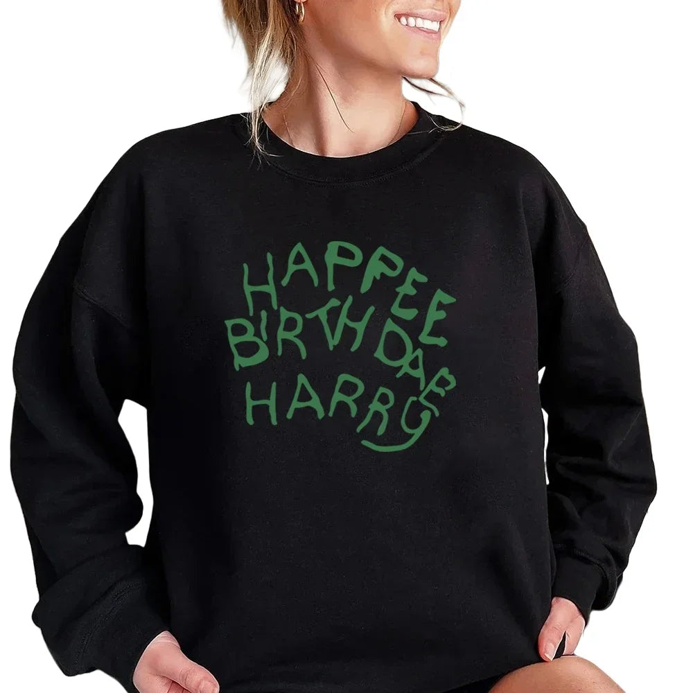 Happy Birthday Harry Sweatshirt Magic Wizard Sweater Wizard School Hoodie Unisex Long Sleeves Crewneck Sweatshirts