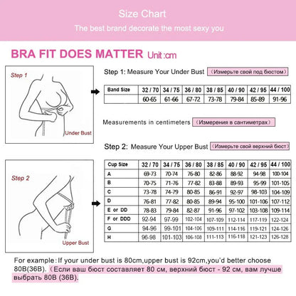 Plus size Push Up Padded Bras for Women Lace Plus Size Bra Add Two Cup Underwire Brassiere C D E big Cup Women's Underwear