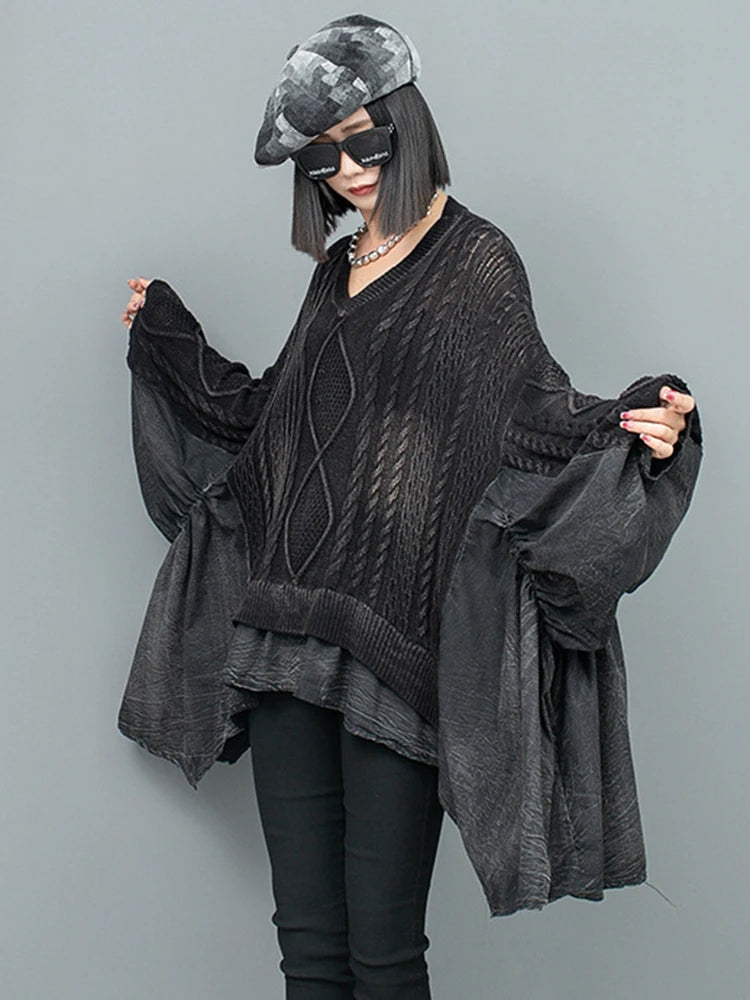 Batwing Sleeve Loose Knitted Sweaters