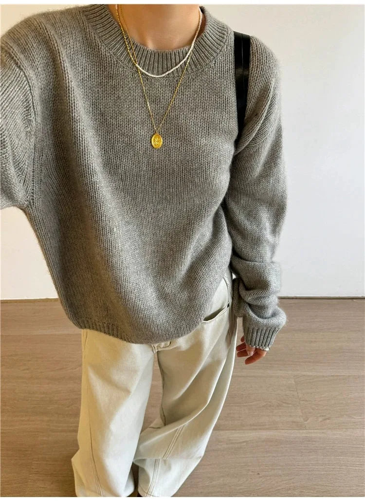 Casual Comfortable O-Neck Knit Sweaters