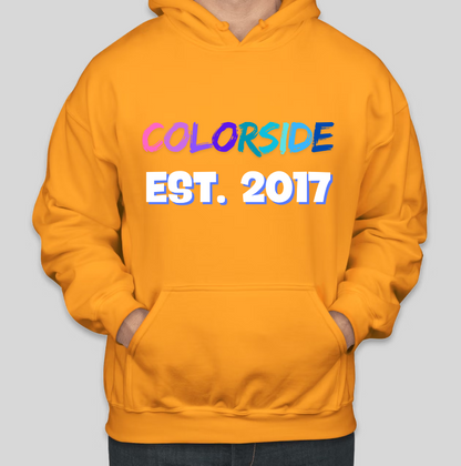 EST. 2017 COLORSIDE Printed Colorful COTTON Hoodies