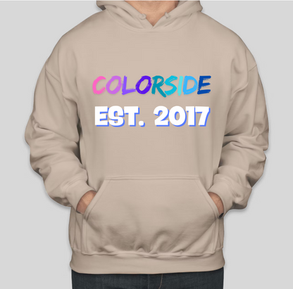 EST. 2017 COLORSIDE Printed Colorful COTTON Hoodies