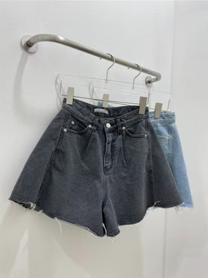 Summer Fashion Wide Leg Denim Shorts