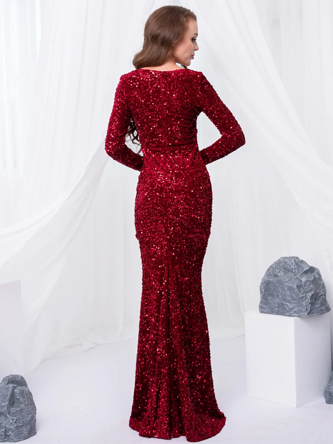 Timeless Beauty: Sequin Maxi Party Dress