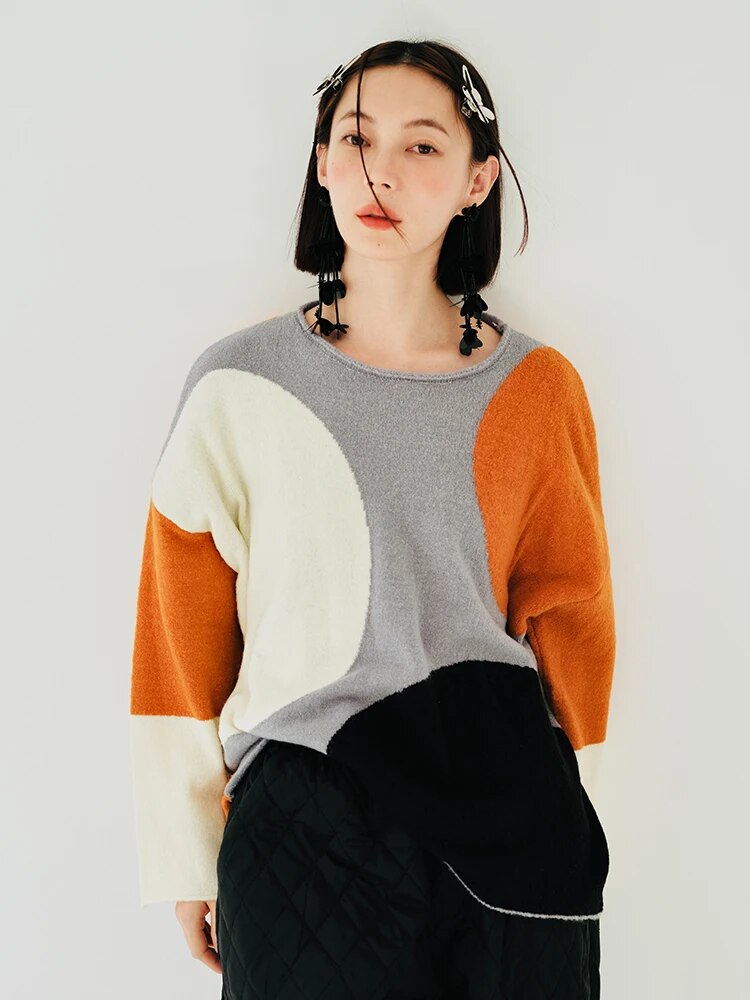 Original Design Round Neck Casual Sweater For Women
