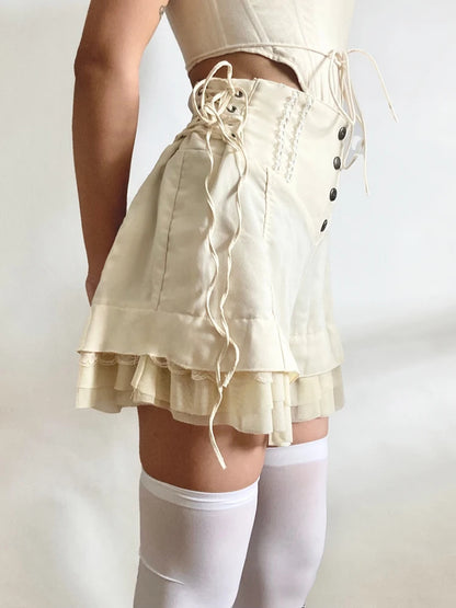 Sweet Ruffles High-Waisted Shorts