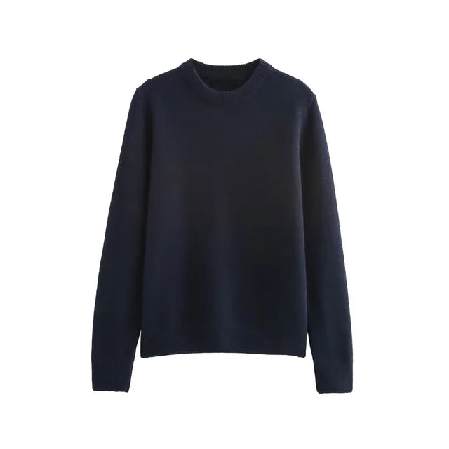 Soft Touch Basic O-Neck Knit Sweaters