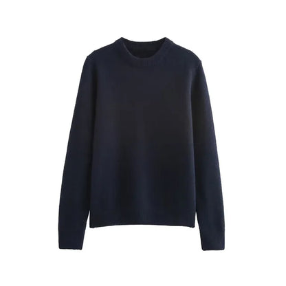 New Basic O-Neck Knit Sweaters