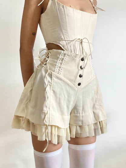 Sweet Ruffles High-Waisted Shorts