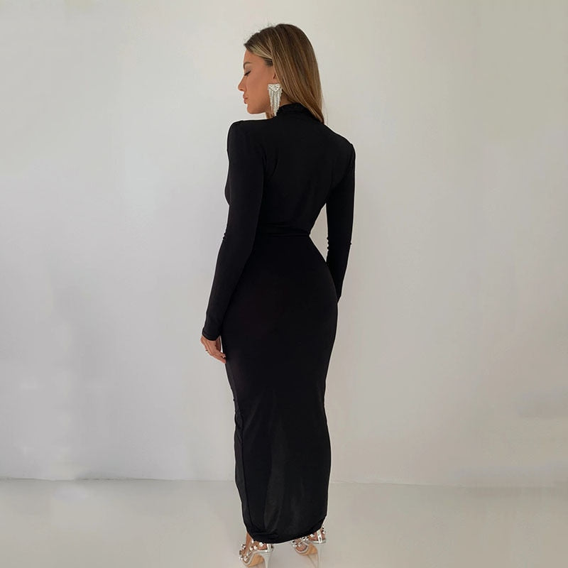 Party Perfection: Bodycon Long Dress