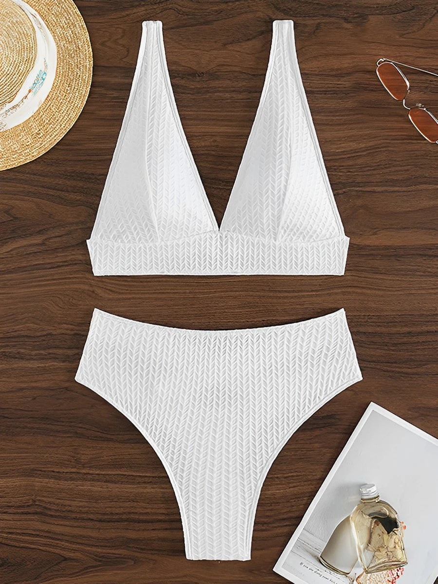New White Angel High Waist Bikini For Women