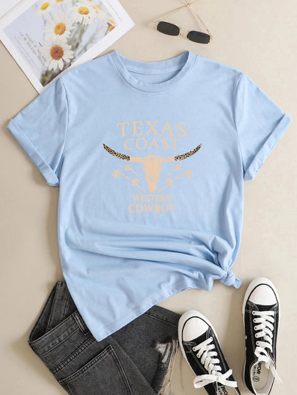 Western Cowboy Life Style Casual T-Shirts