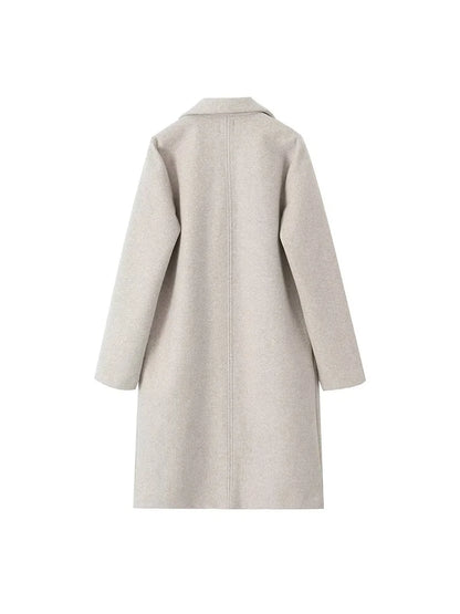 Women Fashion Open Stitch Long Trench Coats