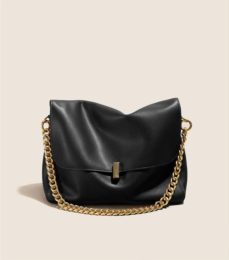 Luxe Korean Leather Shoulder Bag