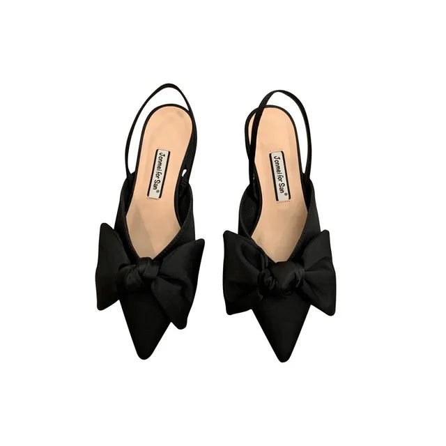 Pointed Low Heel Women Sandal Shoes