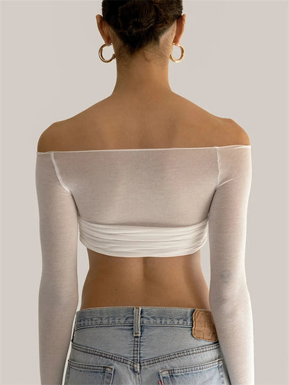 See-Through Chic Knit Top