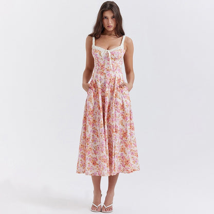 Blossom Beauty: Floral Print Midi Dress