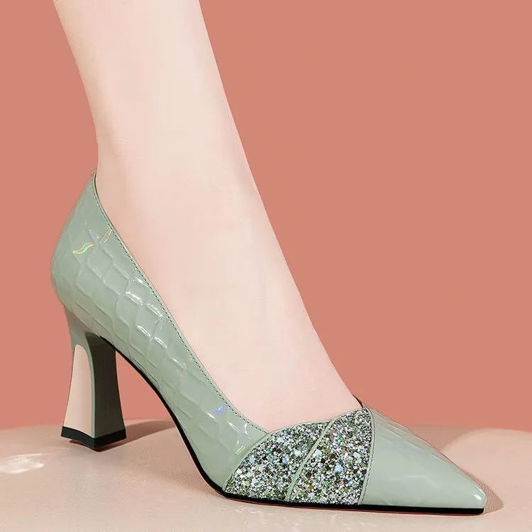 High Heels Pointed Toe Women Dress Shoes Pumps