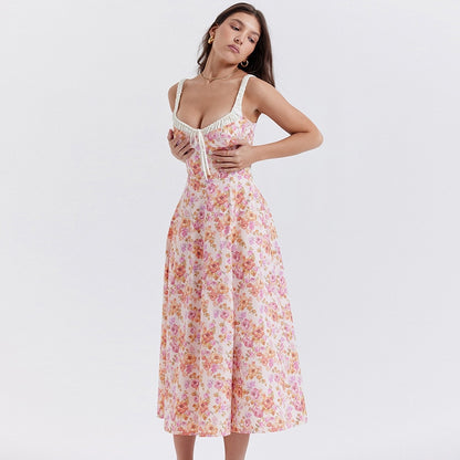 Blossom Beauty: Floral Print Midi Dress