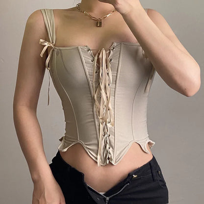 Mystic Lace-Up Corset Crop