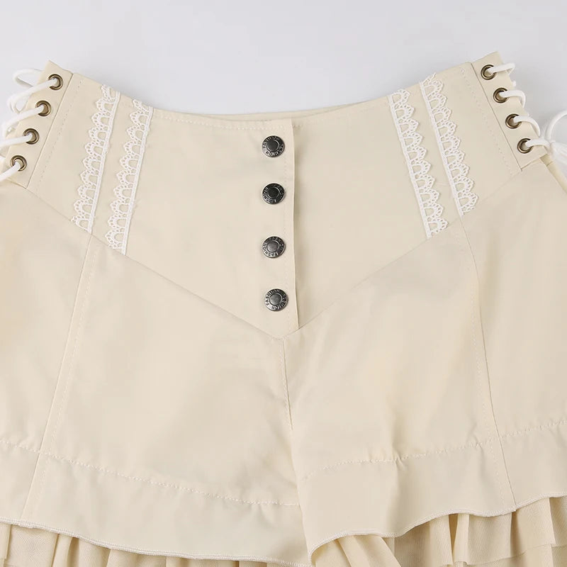 Sweet Ruffles High-Waisted Shorts