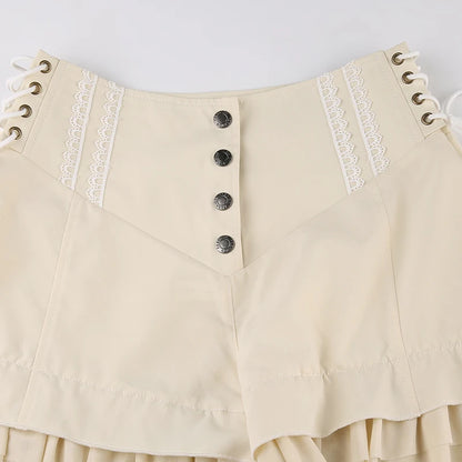 Sweet Ruffles High-Waisted Shorts