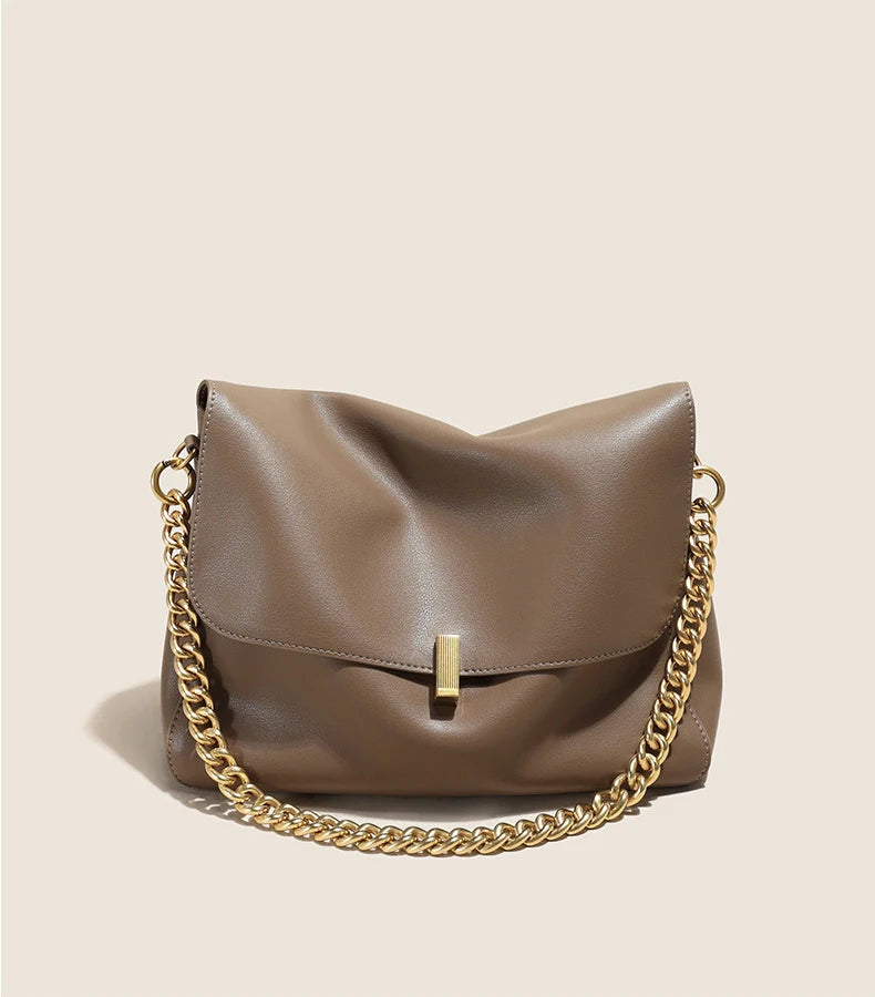 Luxe Korean Leather Shoulder Bag