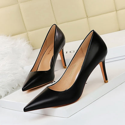 Women Elegant 7.5cm High Heels Office Style Shoes