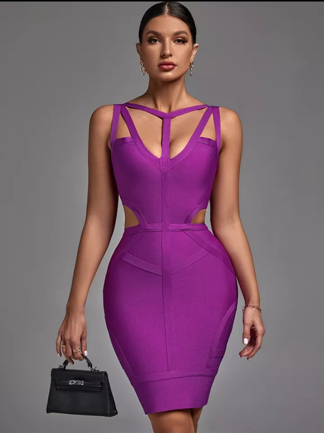 Royal Purple Elegance Dress