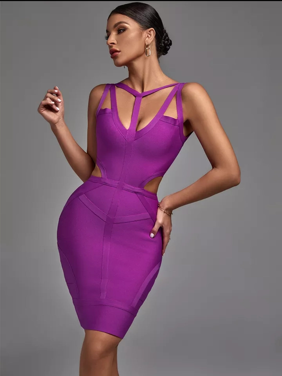 Royal Purple Elegance Dress