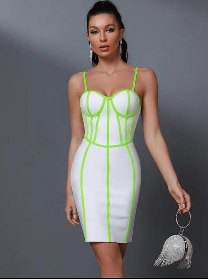 Clubbing in Clover: Sexy Green Bandage Dress