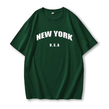 Cool New York Printed O-Neck T-Shirts