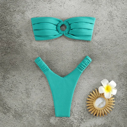 Elegant Strapless Brazilian Bikinis