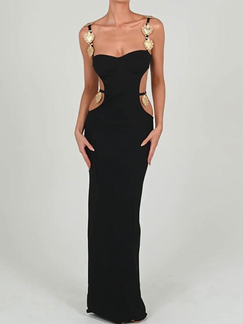 Red Carpet Ready: Backless Maxi Dress