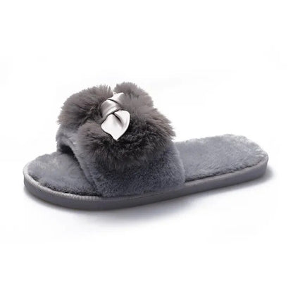 Faux Fur Warm Women House Slippers