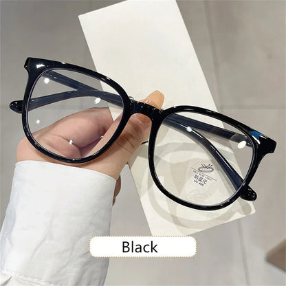 Retro Square Transparent Glasses - Ultra-Light Blue Light Blocking Eyewear, Trendy Korean Style